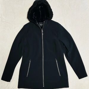 MARMOT Tranquility Softshell Winter Jacket Faux Fur Lined Women's Size XL Black